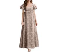 RLEHJN Robe De Bal Regency pour Femmes Taille Empire Robe Bridgerton Femme Robes De Bal Victorienne Costume Renaissance Cottagecore Robes Femme Chic Et Elegant Soiree Costume Cour Victorienne