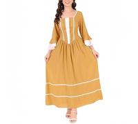 RLEHJN Robe Victorienne Reine Femme Robe De Soirée Palais Vintage Médiéval Dress Maxi À Manches Courte Dress Cosplay Déguisement Carnaval Princesse Robes De Bal Victorienne Costume Cour Rétro