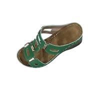 RLEHJN Sandales Femme Été Compensées Orthopédiques Mules Femme Compensees Pantoufles Ete Bout Ouvert Chaussures De Plage Respirantes Chaussures Bohemia Romain Sandals Pantoufle De Vacances Plage