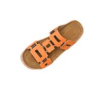 RLEHJN Sandales Femme Été Compensées Orthopédiques Mules Femme Compensees Pantoufles Ete Bout Ouvert Chaussures De Plage Respirantes Chaussures Bohemia Romain Sandals Pantoufle De Vacances Plage