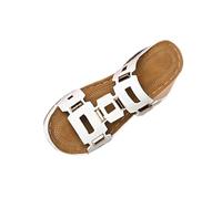 RLEHJN Sandales Femme Été Compensées Orthopédiques Mules Femme Compensees Pantoufles Ete Bout Ouvert Chaussures De Plage Respirantes Chaussures Bohemia Romain Sandals Pantoufle De Vacances Plage