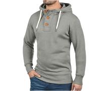 RLEHJN Sweat Manches Longues À Capuche pour Homme Pull avec Cordon De Serrage Et Boutonné Pull De Sport Léger Respirant Doux Élégant Couleur Unie Chemises De Sport Streetwear Vêtements pour Quotidien