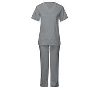 RLEHJN Uniforme Médicale Femme élastique Ensemble Haut Et Pantalons + Blouse Medicale Femme Vêtements Médicals Tenue Infirmiere Blouse Estheticienne Tenue Aide Soignante Cadeau Infirmiere Femme