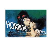 rlfnde Poster sur toile Horror Express (1972) - Décoration murale pour salon, chambre à coucher - 20 x 30 cm