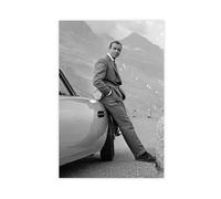 rlfnde Poster sur toile James Bond « Goldfinger » 1964 - Décoration pour chambre à coucher, bureau, chambre - Cadeau - 30 x 45 cm