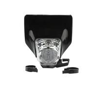 RLFNPHMHX Plaque de phare H/a/l/o/g/e//n, lampe for H/u/s/q/v/a/r/n//a TE 250 300 H4 FE 350 450 Pit Dirt Bike Motocross Enduro(H4 headlight-black)