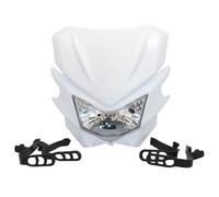 RLFNPHMHX Plaque de phare moto, Motocross, universel, Dirt Bike, Enduro(WHITE)