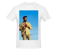 RLHRJEFZ Kendji France Girac T-Shirt en Coton pour Homme à Manches Courtes et col Rond Coupe Classique T-Shirts Basiques Respirants Hauts d'été décontractés Grand
