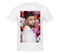 RLHRJEFZ Kendji France Girac T-Shirt en Coton pour Homme à Manches Courtes et col Rond Coupe Classique T-Shirts Basiques Respirants Hauts d'été décontractés Medium