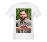 RLHRJEFZ Kendji France Girac T-Shirt en Coton pour Homme à Manches Courtes et col Rond Coupe Classique T-Shirts Basiques Respirants Hauts d'été décontractés Grand