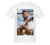 RLHRJEFZ Kendji France Girac T-Shirt en Coton pour Homme à Manches Courtes et col Rond Coupe Classique T-Shirts Basiques Respirants Hauts d'été décontractés Medium