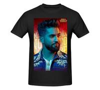 RLHRJEFZ Kendji France Girac T-Shirt en Coton pour Homme à Manches Courtes et col Rond Coupe Classique Respirant T-Shirts Basiques Hauts d'été décontractés X-Large