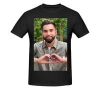 RLHRJEFZ Kendji France Girac T-Shirt en Coton pour Homme à Manches Courtes et col Rond Coupe Classique Respirant T-Shirts Basiques Hauts d'été décontractés X-Large