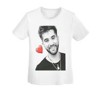 RLHRJEFZ T-Shirt Basique à Manches Courtes en Coton pour Femme Kendji France Girac X-Small