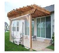 RLINZ Bâche Résistante aux Intempéries 0.35mm Bache Protection Bois Transparente Imperméable avec Fermeture Éclair, Bâche Transparente pour L'extérieur (1.5x2m)