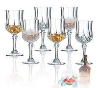 Rliocvhe 6 Pcs Verres à shot 50ml, Verre a Whisky en Cristal, Verres à Liqueur, Verre à Vin, pour Rhum Brandy Grappa e à la Maison, Fête