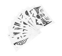 RLKHXBS 9Sheets Spooky Halloween Window Clings Autocollants Auto-adhésifs pour Les décorations d'halloween Créent Une atmosphère effrayante Facile à Retirer à repositionner pour Les fêtes la