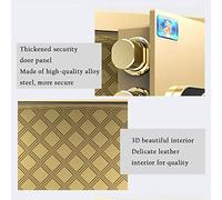 RLKHXBS Anti-Theft All-Steel Small Password Office Home Fingerprint Password Bedside Table Bedside Wall Cabinet Cabinet s (Color : Black Size : 352525cm)