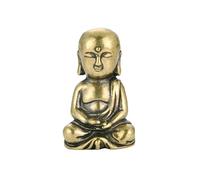 RLKHXBS Antique Pure Copper Amitabha Buddha Ornament, Young Monk Maitreya Tea Pet Decoration, Handicrafts