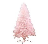 RLKHXBS Arbre de Noël Nu Rose, matériau en PVC, pins artificiels à charnière avec Support en métal, Facile à Assembler, Non éclairé, Convient pour Une Utilisation en intérieur en extérieur, 2,1 m