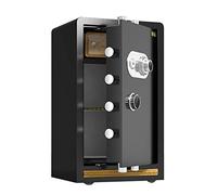 RLKHXBS, Armoire numérique de sécurité imperméable Ignifuge mécanique réfractaire, Grande 60 cm, Armoire Anti-vol en Acier, Banque d'hôtel Domestique, 3 Couleurs (CO (Bla