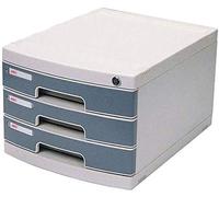 RLKHXBS Armoires de fichiers Fichier Confidentialité Matière conviviale Belt Lock Travail Efficacité Gestion du tiroir de Gestion des Coutures serrées Bibliothèque en Plastique (Couleur: Gris,