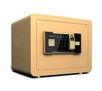 RLKHXBS Biometric Fingerprint Touch Screen and Digital Virtual Password, Electronic Hidden Cabinet, Safe with Fireproof Document Bag for Home Closet Office Hotel Business, Gold