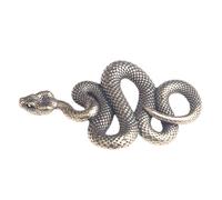 RLKHXBS Brass Antique Chinese Keychain Simulation Micro Carved Small Snake Wealth Transfer Pendant Copper Ware