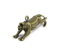 RLKHXBS Brass Creative and Personalized Tiger Car Keychain, Copper Product Pendant