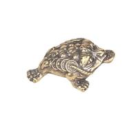RLKHXBS Brass Tripod Keychain with Financial Character Gold Toad Handle Pendant Copper Carving Crafts Old Bronze Ware