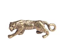 RLKHXBS Brass Twelve Keychain Year of Tiger Transport Pendant, Running in The Rivers and Lakes, Small Copper Utensils for Street Vendors