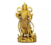 RLKHXBS Brass Weituo Bodhisattva Buddha Statue Office Home Worship Zen Crafts Ornaments Buddhist Statues