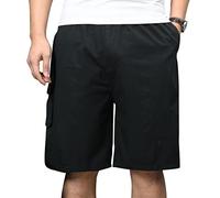 RLKHXBS Broits de Coton Plus Court pour Hommes Plus Coton élastique Ample