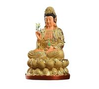 RLKHXBS Buddha Home Worship Colorful Guanyin Statue Living Room Office Porch Decoration Ornaments Buddhist Statues(A)