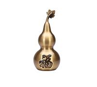 RLKHXBS Buddha Pure Copper Gourd Feng Shui Lucky Gossip Living Room Decoration Home Office Statue Artwork Ornament Buddhist Statues (Color : A)