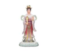 RLKHXBS Buddha White Jade Bixia Yuanjun Statue Living Room Porch Study Home Worship Ornaments Buddhist Statues