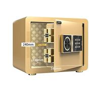 RLKHXBS Cabinet s Diversion s Wall s Electronic Home with Medium 25cm All Steel Anti-Theft (Color : Gold Size : 352525cm)