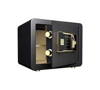 RLKHXBS Cabinet S Sécurité Electronic Finger Empreinte Double Lock Digital Clavier Electronic Digital High Security Steel Store Home Valueables Money Cash Documents Passports Jewelry (Black)