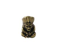 RLKHXBS Cartoon Peripheral Antique Pure Copper Smoking Pipe Elderly Ornament Keychain Pendant Hanging Accessories
