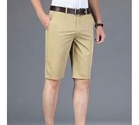 RLKHXBS Casual Shorts Men's 2025 Summer New Straight Stretch Business Fashion Thin Shorts
