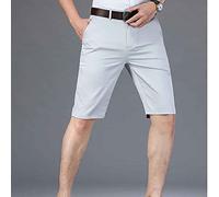 RLKHXBS Casual Shorts Men's 2025 Summer New Straight Stretch Business Fashion Thin Shorts