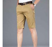 RLKHXBS Casual Shorts Men's 2025 Summer New Straight Stretch Business Fashion Thin Shorts