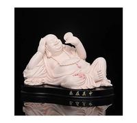 RLKHXBS Ceramic Maitreya Lucky Monk Household Buddha Statue Living Room Entrance Office Desktop Ornament Buddhist Statues (Color : B)