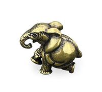 RLKHXBS Collection d'antiquités, Petits métiers en Bronze, Richesse de Rassemblement d'animaux, Ornements d'éléphants en cuivre purs, carrière aidant, gérer Les pièces