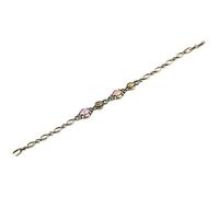 RLKHXBS Colored Diamond Women's Brass Antique Chain, Trendy Fashion, Vintage Love Gift, Copper Bracelet