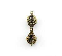 RLKHXBS Copper Diamond Demon Slaying Pestle Pendant, Tibetan Buddhist Artifact, Buddha Bead Star Moon Bodhi Accessory, Handle Piece