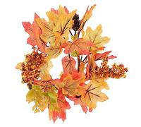RLKHXBS Cougie d'automne Wreath Artificial Maple Leaves de la récolte décor pour Table d'accueil pour Une Table de Maison simulée du matériau de Tissu PE pour Les célébrations de Thanksgiving