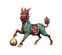 RLKHXBS Decor Retro Home Copper Unicorn Ornaments Living Room Porch Office Desktop Decoration Mythical Beast Crafts Brass Decorative Objects