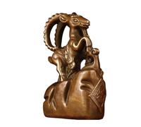 RLKHXBS Decor Statues Antique Animal Home Decoration Creative Crafts Copper Ornaments Study Shelf Sculptures Desktop Figurines (One Color A)