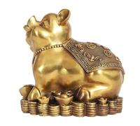 RLKHXBS Decor Statues Antique Brass Pig Creative Animal Metal Ornaments Home Living Room Decorations Desktop Figurines(S) (S)